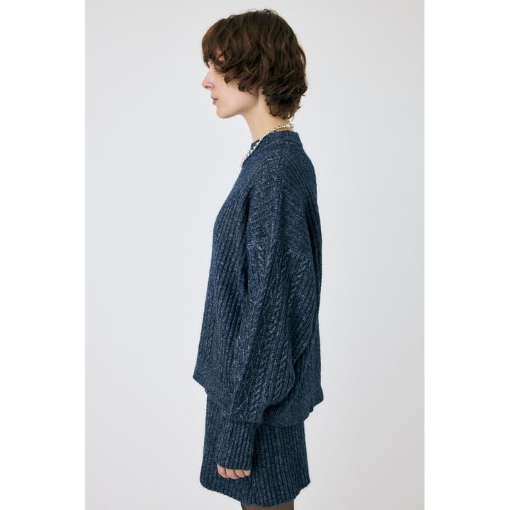 RIB CABLE ニットトップス | MOUSSY OUTLET | 詳細画像14 