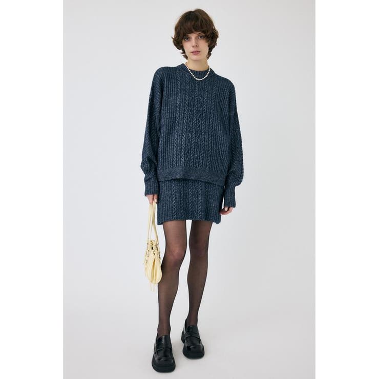 RIB CABLE ニットトップス | MOUSSY OUTLET | 詳細画像8 