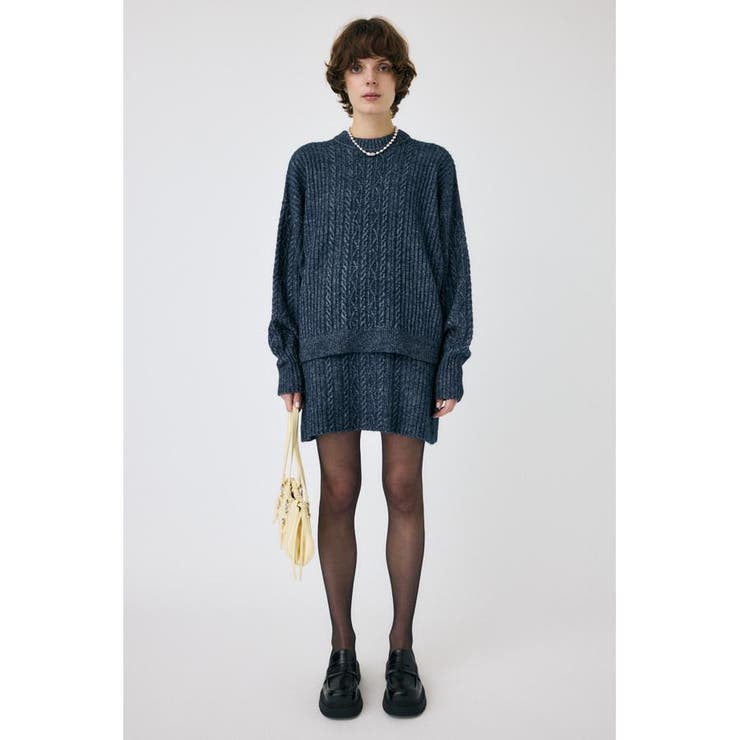 RIB CABLE ニットトップス | MOUSSY OUTLET | 詳細画像10 