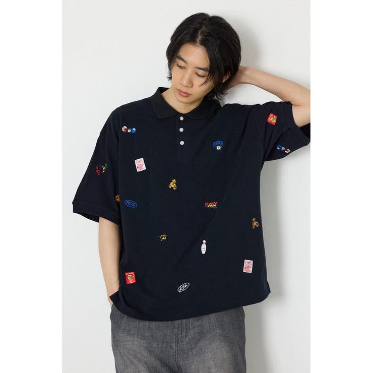 BLK | Dotted ポロシャツ | RODEO CROWNS WIDE BOWL