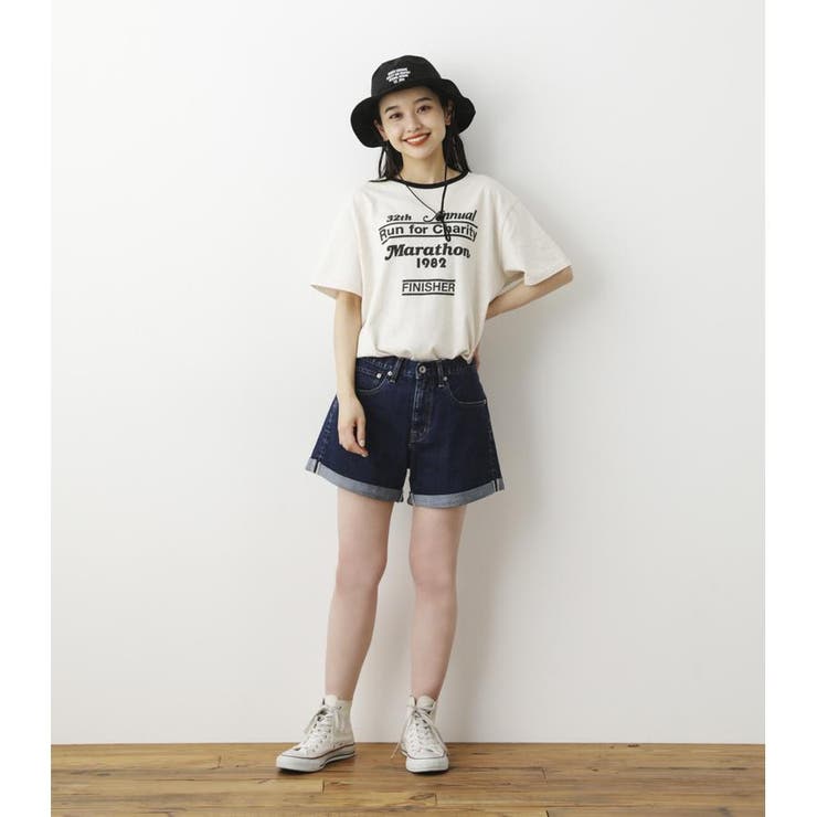ロールアップデニムショートパンツ[品番：BJLW0023053]｜RODEO CROWNS 