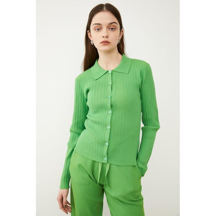 SLY FRONT BUTTON KNIT HOODIE フーディ サマーニット SLY FRONT