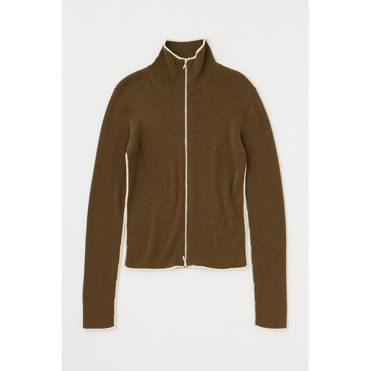 BI COLOR ZIP UP RIB ニット | MOUSSY OUTLET | 詳細画像29 