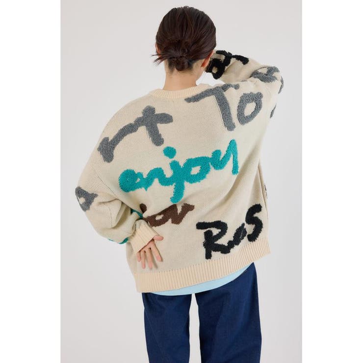 LETTER LOGOニットカーディガン | RODEO CROWNS WIDE BOWL | 詳細画像5 