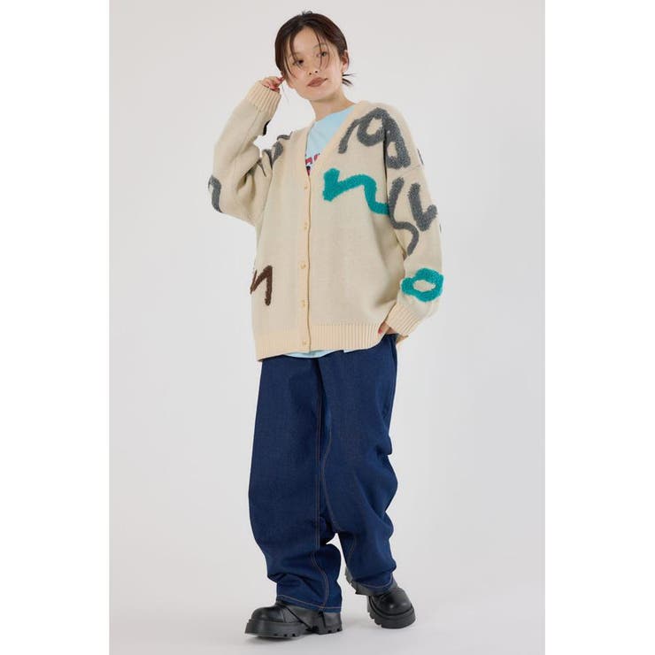 LETTER LOGOニットカーディガン | RODEO CROWNS WIDE BOWL | 詳細画像6 