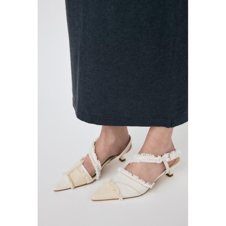 REMAKE DENIM POINTY HEEL パンプス | MOUSSY OUTLET | 詳細画像1 
