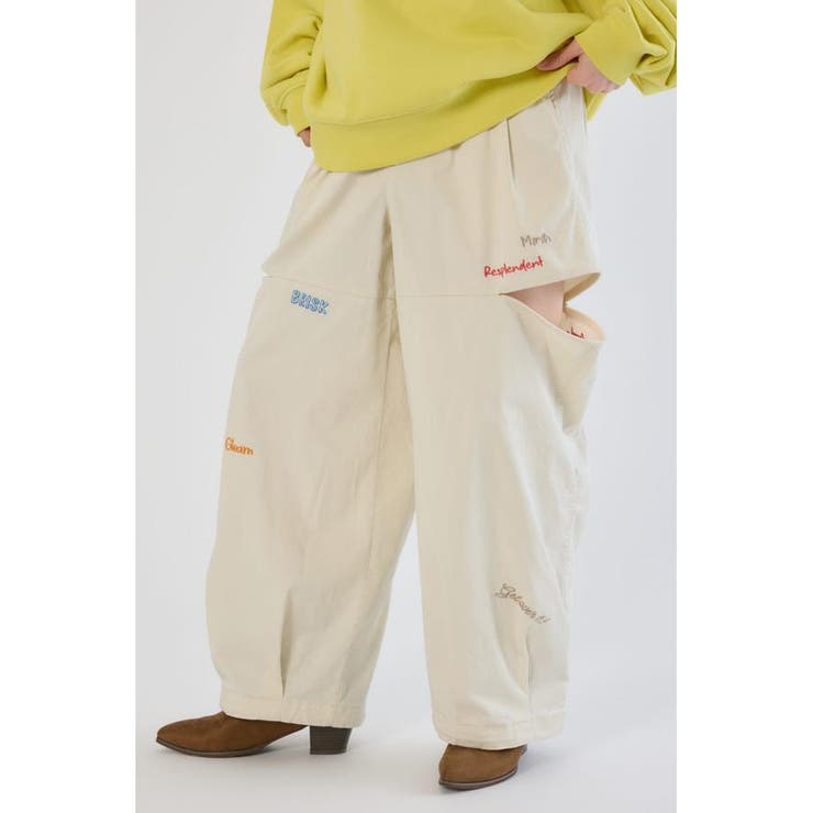 embroideryサイドジップパンツ | RODEO CROWNS WIDE BOWL | 詳細画像3 