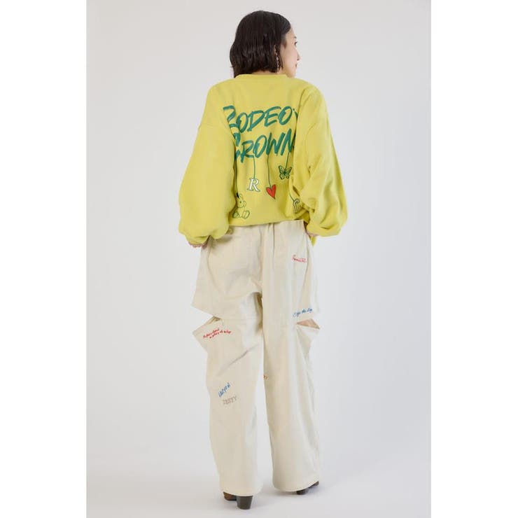 embroideryサイドジップパンツ | RODEO CROWNS WIDE BOWL | 詳細画像6 