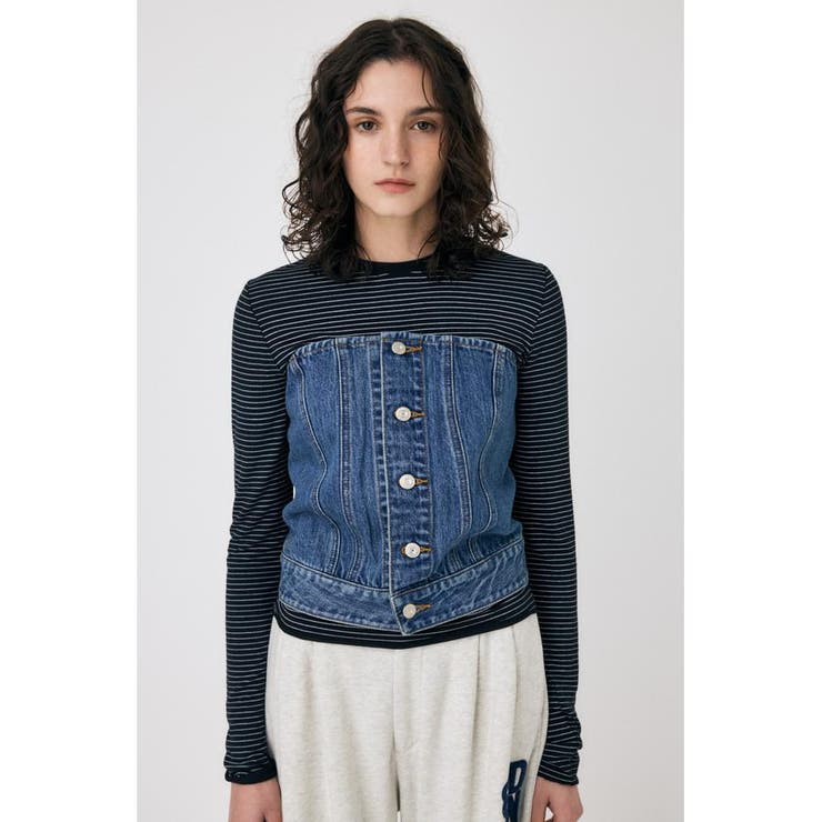 DENIM BARE ビスチェ | MOUSSY OUTLET | 詳細画像5 