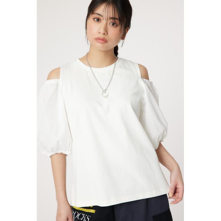 O/WHT1 | 肩空きドッキングプルオーバー | RODEO CROWNS WIDE BOWL