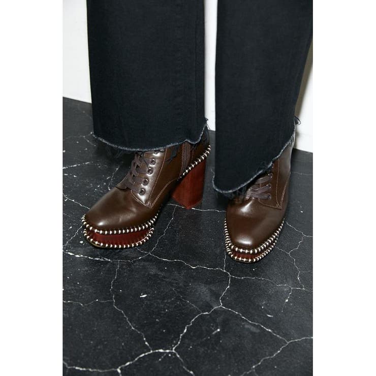 LACE UP WOOD SOLE ブーツ[品番：BJLW0019303]｜MOUSSY OUTLET