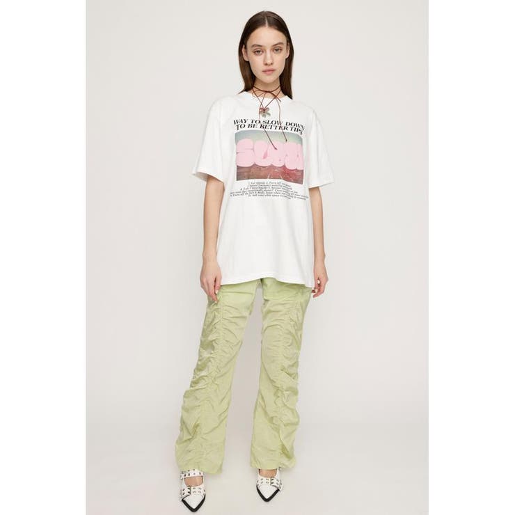 ASYMMETRY GATHER パンツ | SLY OUTLET | 詳細画像2 