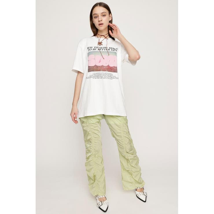 ASYMMETRY GATHER パンツ | SLY OUTLET | 詳細画像3 
