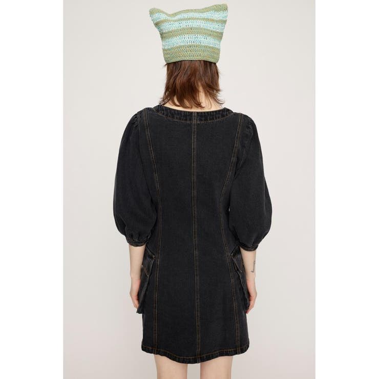 V NECK DENIM ショートワンピース | SLY OUTLET | 詳細画像15 