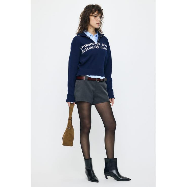 LETTERED HALF ZIPセーター | MOUSSY OUTLET | 詳細画像3 