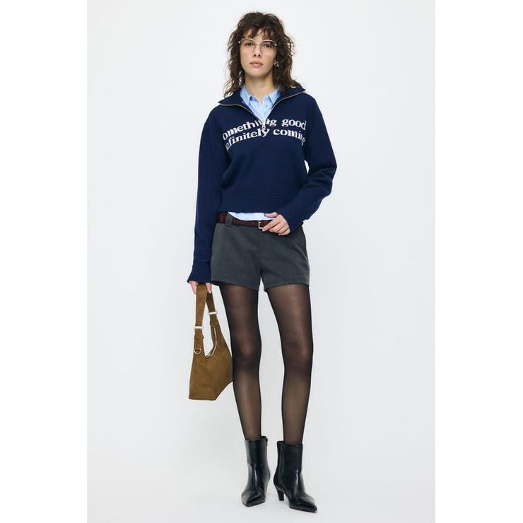 LETTERED HALF ZIPセーター | MOUSSY OUTLET | 詳細画像4 