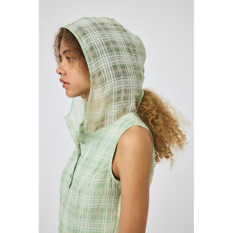 HOODIE SLEEVELESS CHECK ドレス | MOUSSY OUTLET | 詳細画像20 