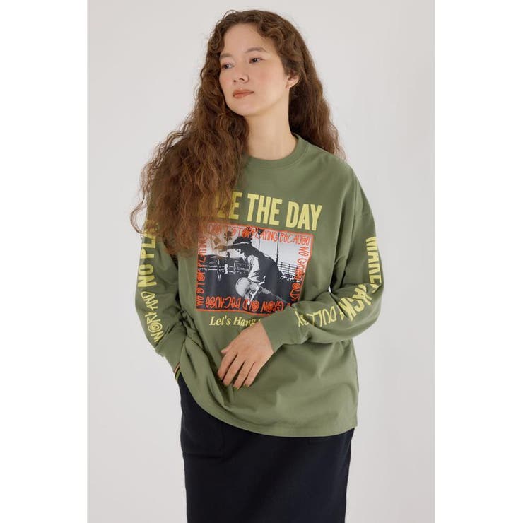 KHA | SEIZE THE DAY PHOTOロングTシャツ | RODEO CROWNS WIDE BOWL