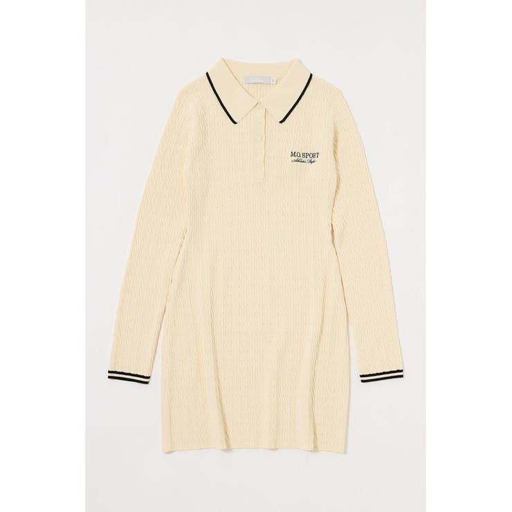 LOGO CABLE KNIT ミニドレス | MOUSSY OUTLET | 詳細画像6 