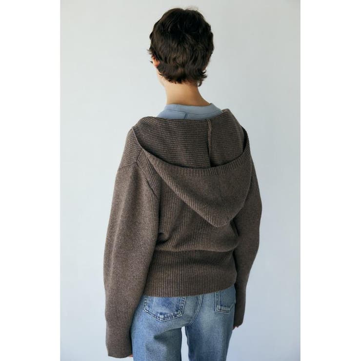 HOODIE KNIT カーディガン[品番：BJLW0021662]｜MOUSSY OUTLET