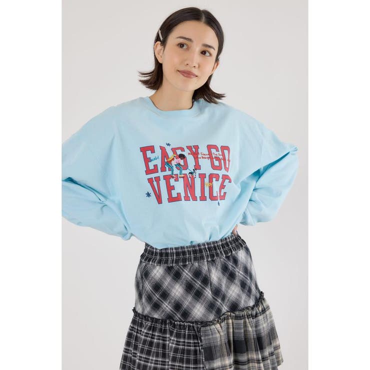 embroidery collegeロング Tシャツ | RODEO CROWNS WIDE BOWL | 詳細画像17 