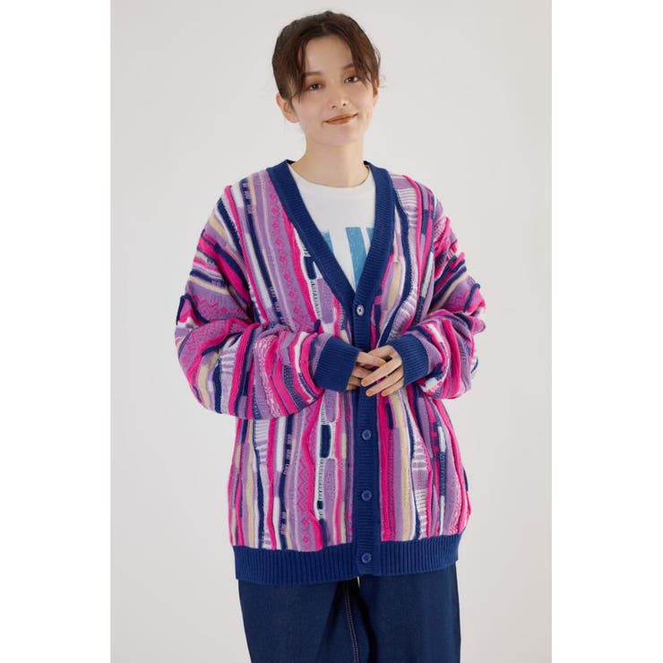 3Dマルチカラーニットカーディガン | RODEO CROWNS WIDE BOWL | 詳細画像29 