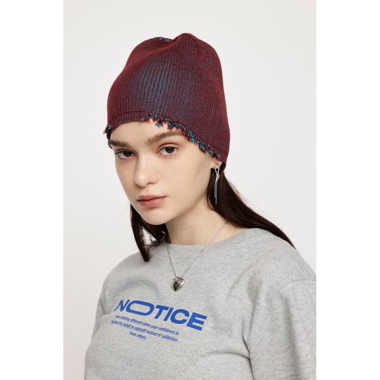 DAMAGING RIB BEANIE | SLY OUTLET | 詳細画像6 