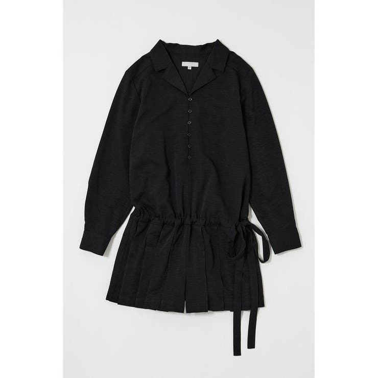BLK | PLEATED SHIRT MINI ドレス | MOUSSY OUTLET