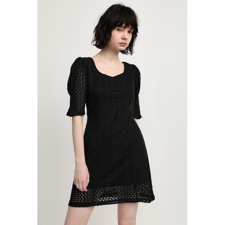 CUT LACE ショートワンピース