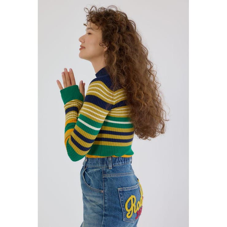 マルチボーダーニットトップス | RODEO CROWNS WIDE BOWL | 詳細画像14 