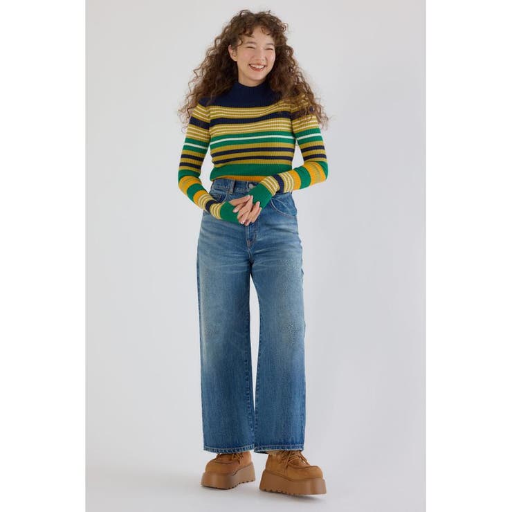 マルチボーダーニットトップス | RODEO CROWNS WIDE BOWL | 詳細画像16 