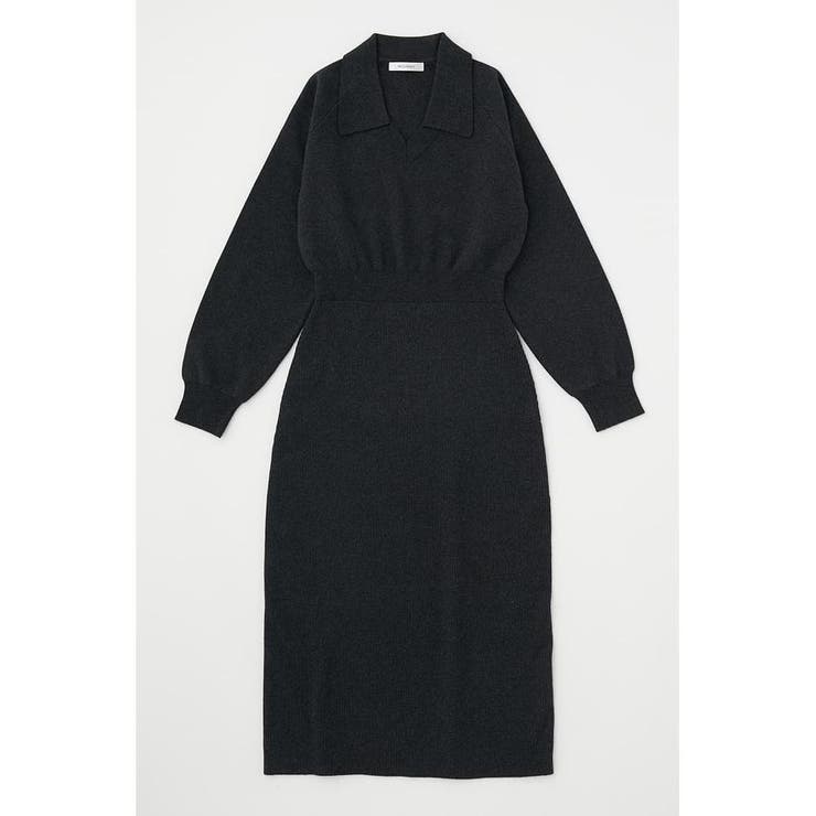 V/N COLLAR RIB ドレス | MOUSSY OUTLET | 詳細画像3