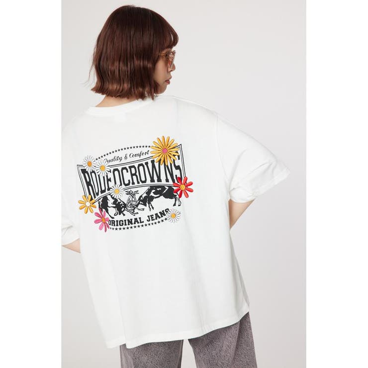 Flower Bloom Logo Tシャツ[品番：BJLW0027594]｜RODEO CROWNS WIDE  BOWL（ロデオクラウンズワイドボウル）のレディースファッション通販｜SHOPLIST（ショップリスト）