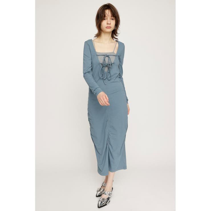 SHIRRING RIBBON 2WAY ワンピース | SLY OUTLET | 詳細画像1 