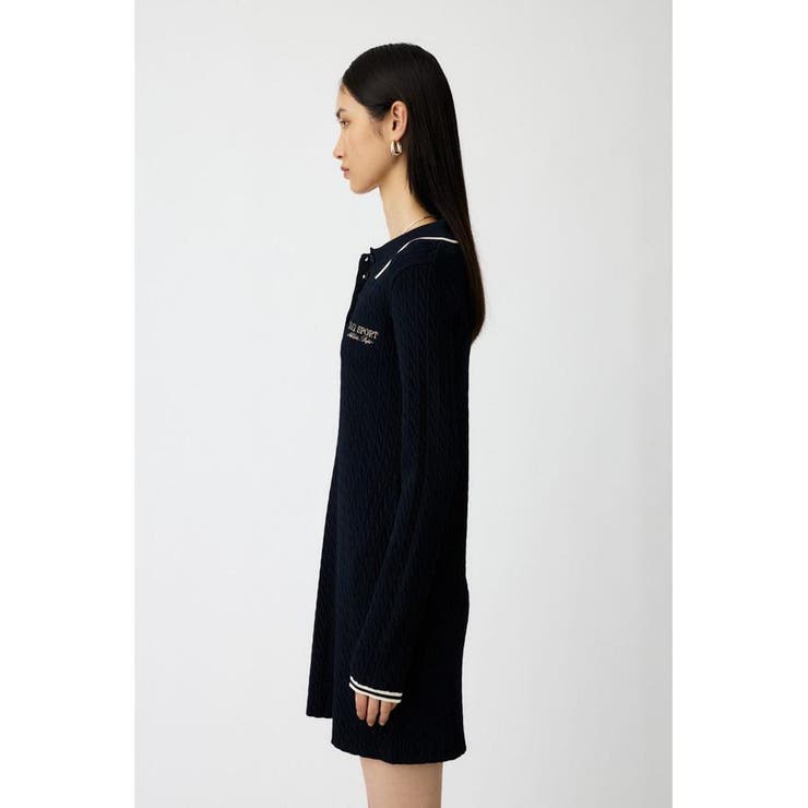 LOGO CABLE KNIT ミニドレス | MOUSSY OUTLET | 詳細画像13 
