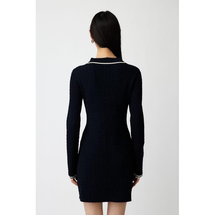 LOGO CABLE KNIT ミニドレス | MOUSSY OUTLET | 詳細画像14 