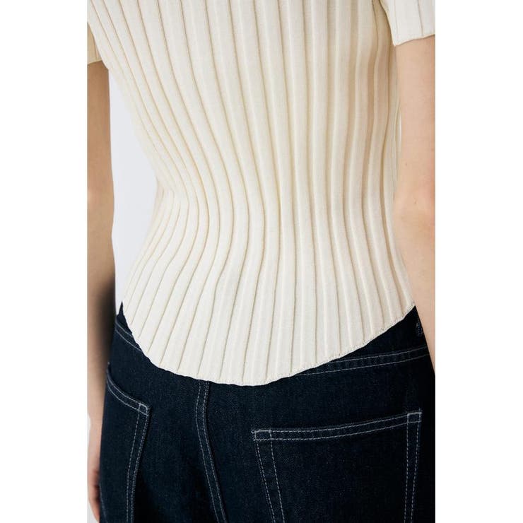 ZIP UP RIB KNIT H/S シャツ | MOUSSY OUTLET | 詳細画像10 