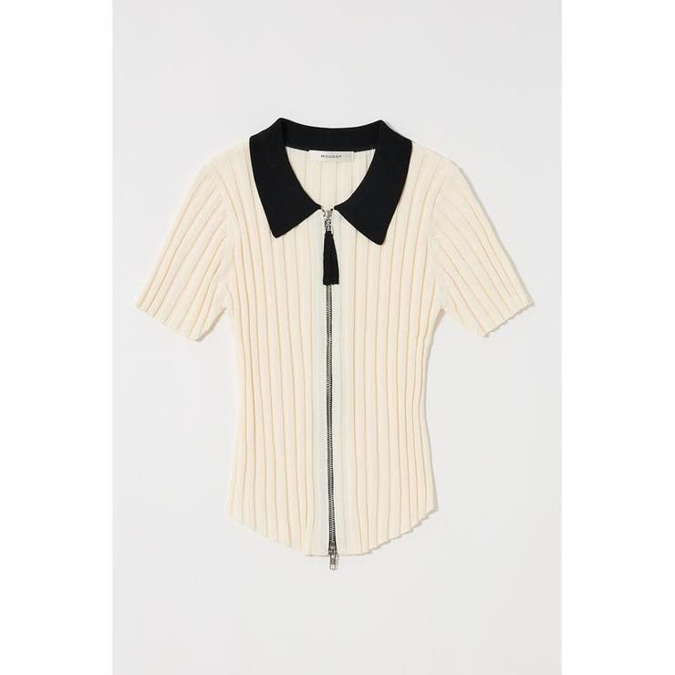 ZIP UP RIB KNIT H/S シャツ | MOUSSY OUTLET | 詳細画像13 