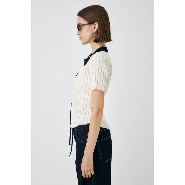 ZIP UP RIB KNIT H/S シャツ | MOUSSY OUTLET | 詳細画像7 