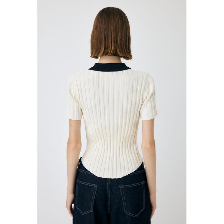 ZIP UP RIB KNIT H/S シャツ | MOUSSY OUTLET | 詳細画像8 