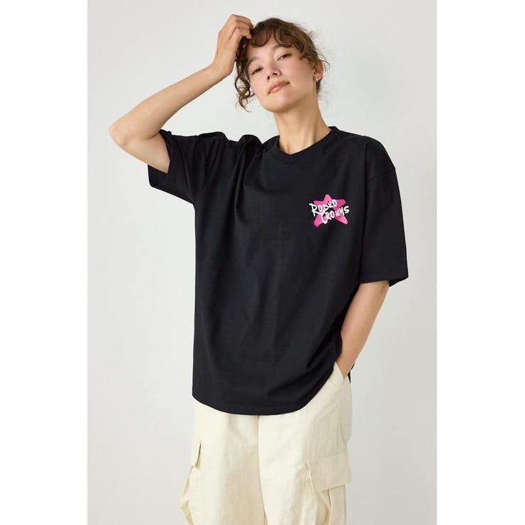 BLK | Cool Graffiti Logo Tシャツ | RODEO CROWNS WIDE BOWL