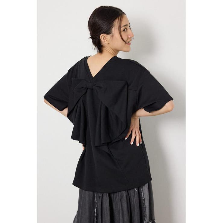 BLK | ビッグリボン2WAY Tシャツ | RODEO CROWNS WIDE BOWL