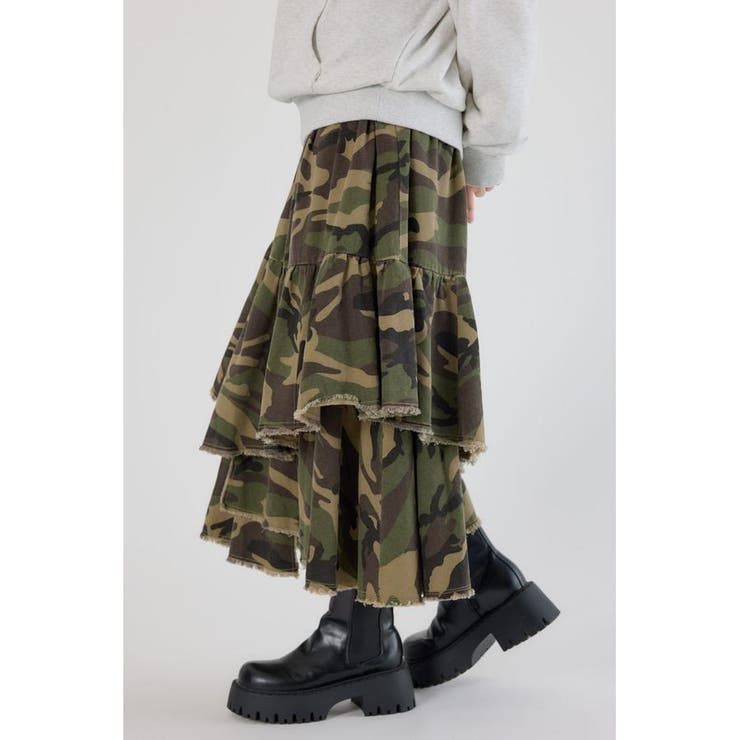 CAMOランダムティアードスカート | RODEO CROWNS WIDE BOWL | 詳細画像7 