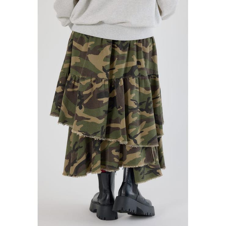 CAMOランダムティアードスカート | RODEO CROWNS WIDE BOWL | 詳細画像8 