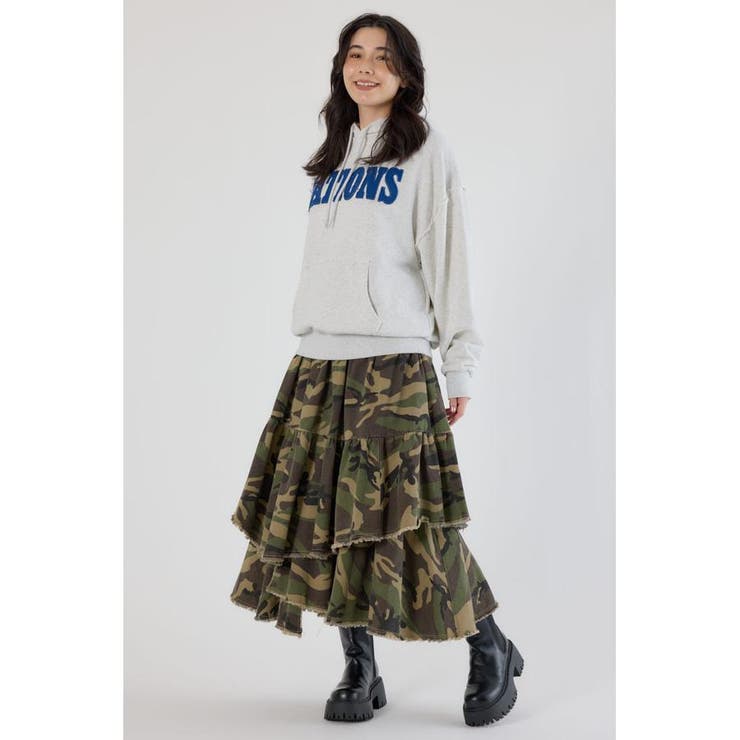 CAMOランダムティアードスカート | RODEO CROWNS WIDE BOWL | 詳細画像9 