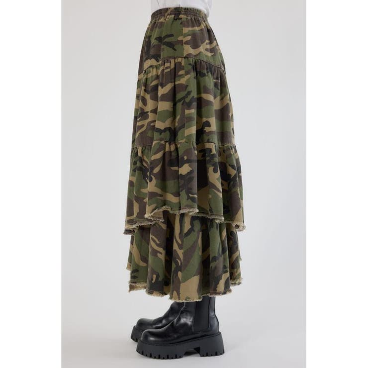 CAMOランダムティアードスカート | RODEO CROWNS WIDE BOWL | 詳細画像12 