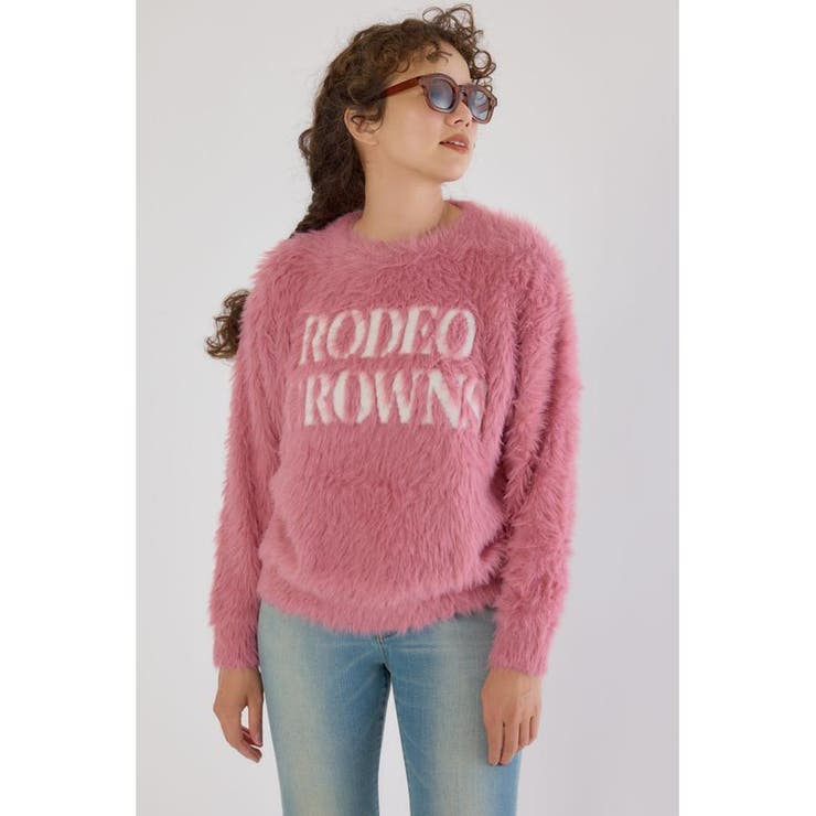 シャギーロゴニットトップス | RODEO CROWNS WIDE BOWL | 詳細画像14 