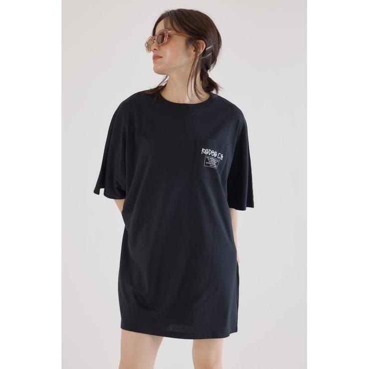 BLK | ストリートFace Logo Tワンピース | RODEO CROWNS WIDE BOWL