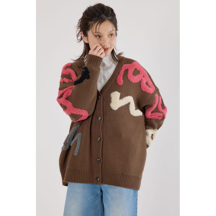 LETTER LOGOニットカーディガン | RODEO CROWNS WIDE BOWL | 詳細画像9 