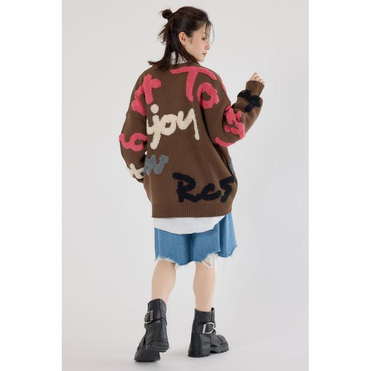 LETTER LOGOニットカーディガン | RODEO CROWNS WIDE BOWL | 詳細画像14 